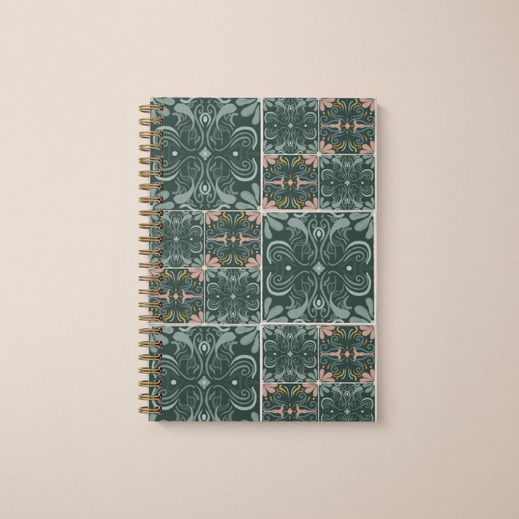 BrookeAshleyCollection-Isla Gold Wire Notebook Writer Journal