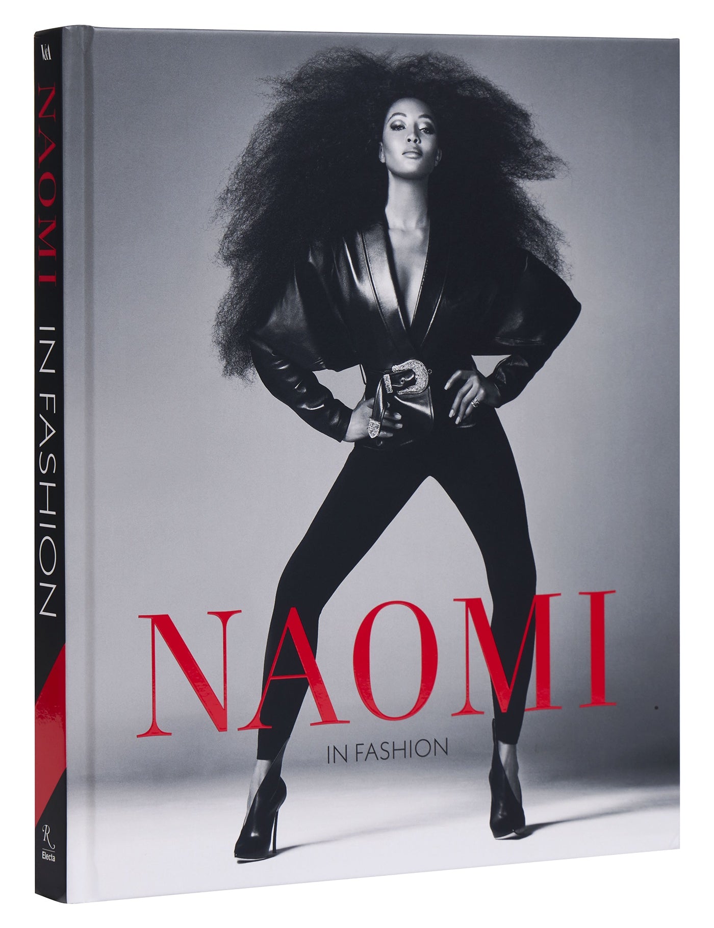 Naomi Campbell With Natural Hair on Cover of Hardcover Book _Naomi In Fashion - By Naomi Campbell