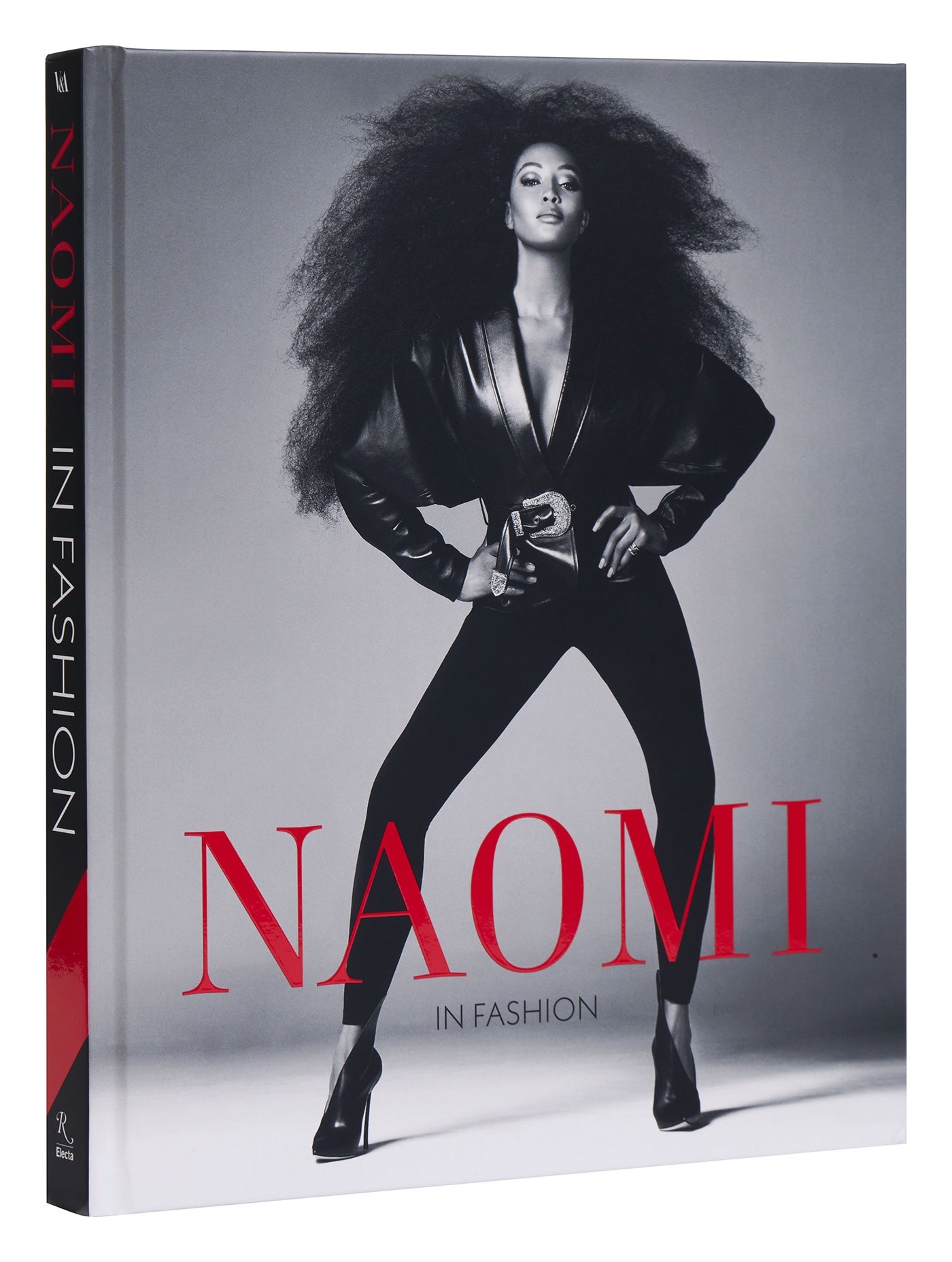 Naomi Campbell With Natural Hair on Cover of Hardcover Book _Naomi In Fashion - By Naomi Campbell