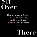 All black book cover with white and pink text for Please Sit Over There - By Francine Parham_Paperback book