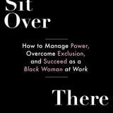All black book cover with white and pink text for Please Sit Over There - By Francine Parham_Paperback book