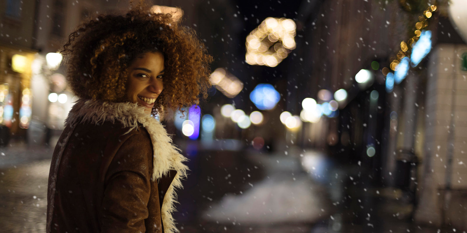 Black Woman in Snow in Winter_VERGE Lifestyle Magazine_Download the Digital Issues_Become Inspired_Style Beauty Culture
